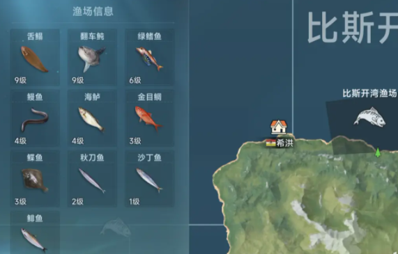 大航海时代传说渔场鱼类如何分布-大航海时代传说渔场鱼类分布图一览